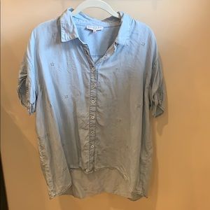 Denim top with star and moon details - M